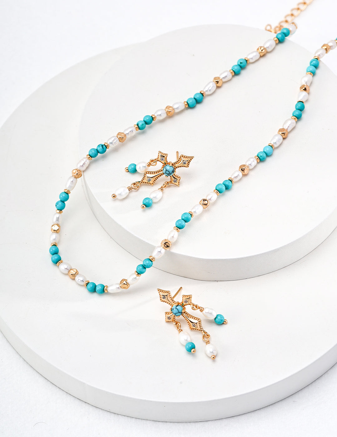 Turquoise Pearl Set