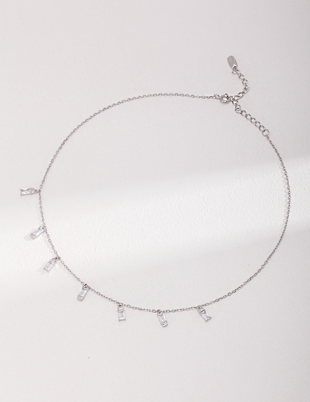 Silver Zircon Necklace