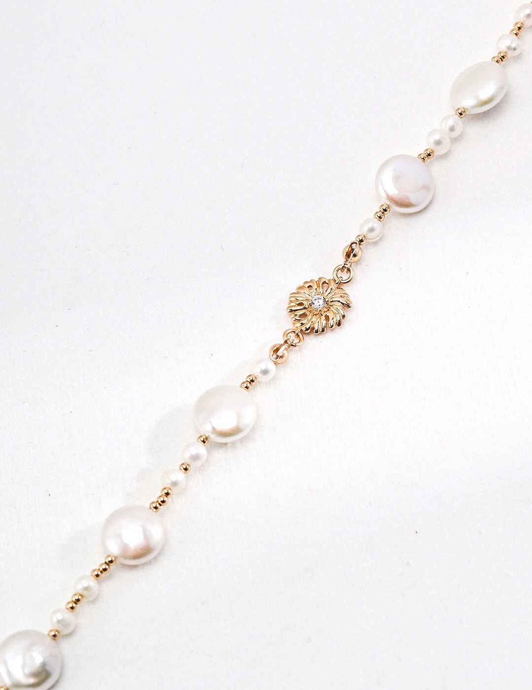 Blossom Silver Pearl Necklace