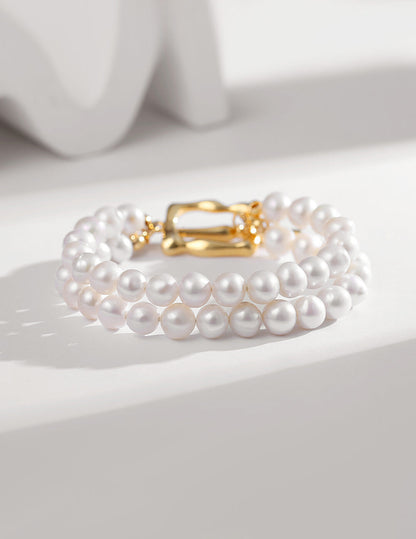 Double Layer Pearl Bracelet