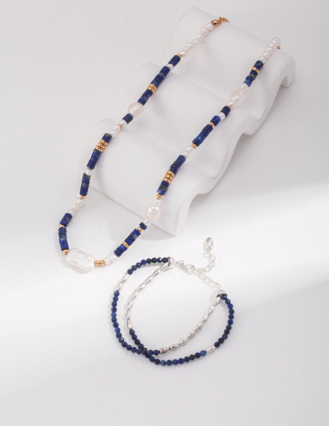 Lapis Lazuli Pearl Necklace