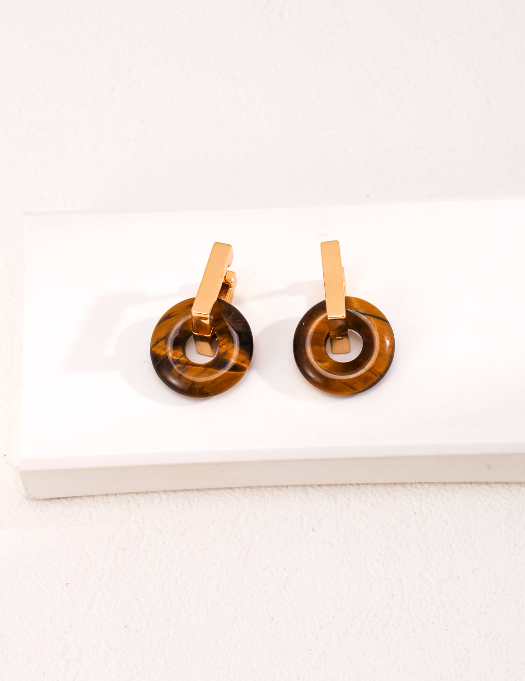 Vintage Tiger Eye Earrings