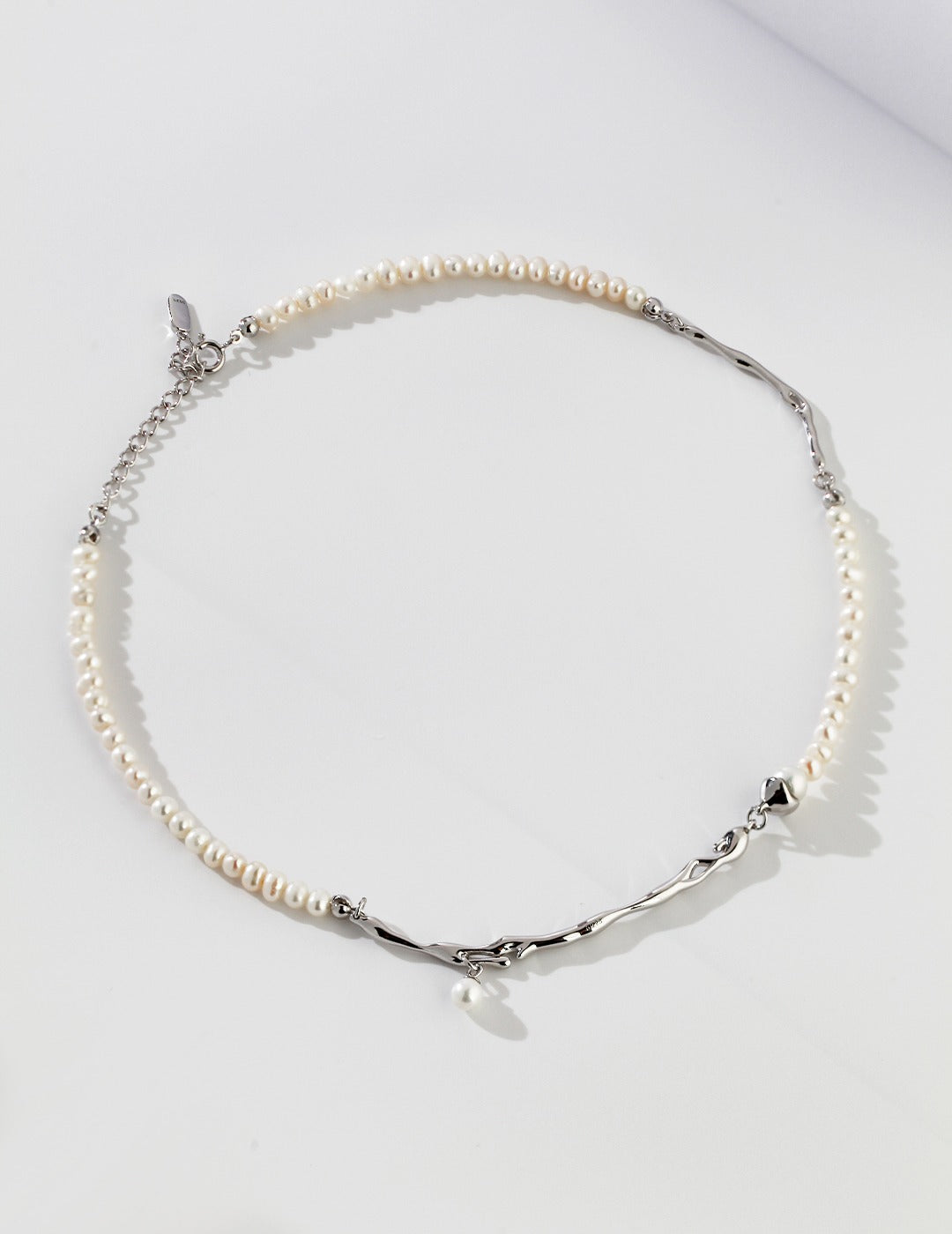 Silver Pearl Necklace