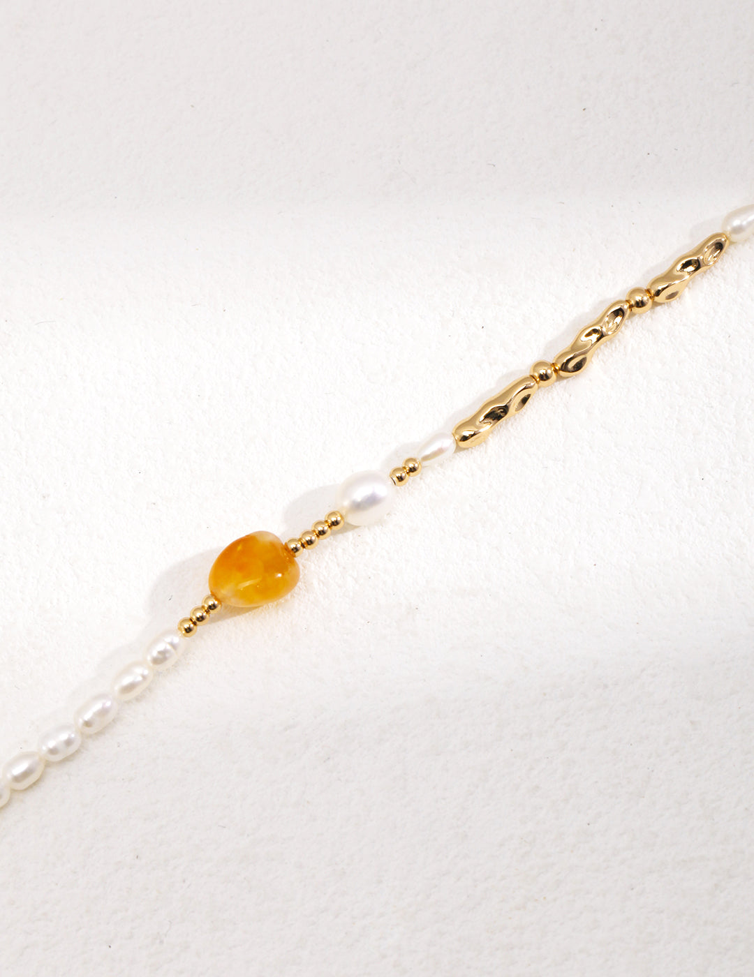 Silver Pearl Tiger Eye Necklace