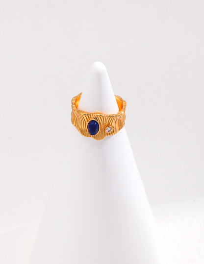 Silver Lapis Lazuli Ring