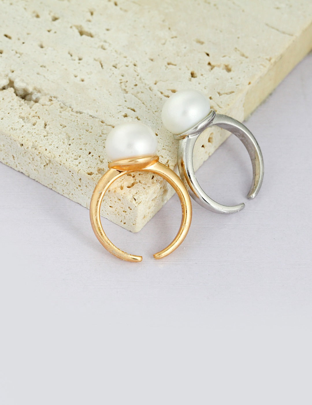 Adjustable Pearl Ring