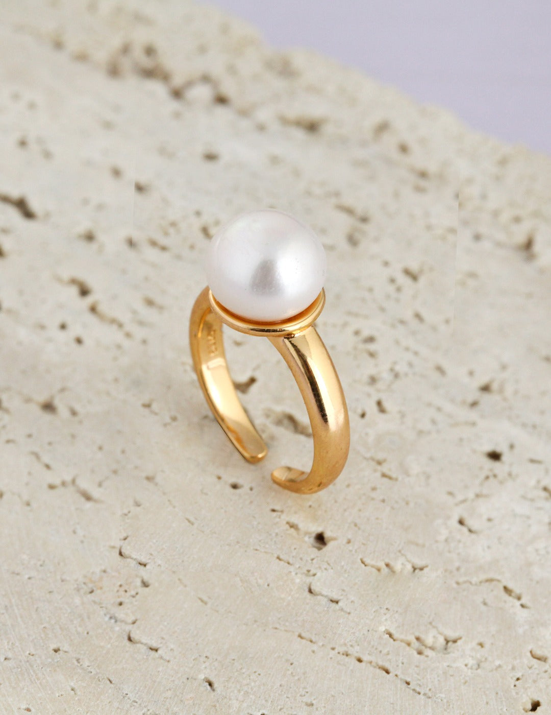 Adjustable Pearl Ring