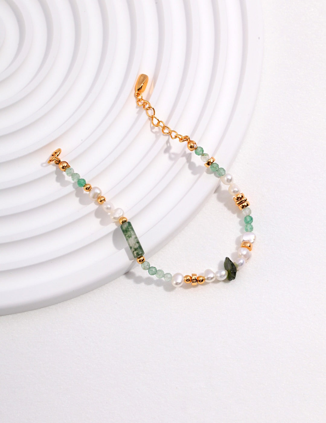 Gemstone Pearl Bracelet