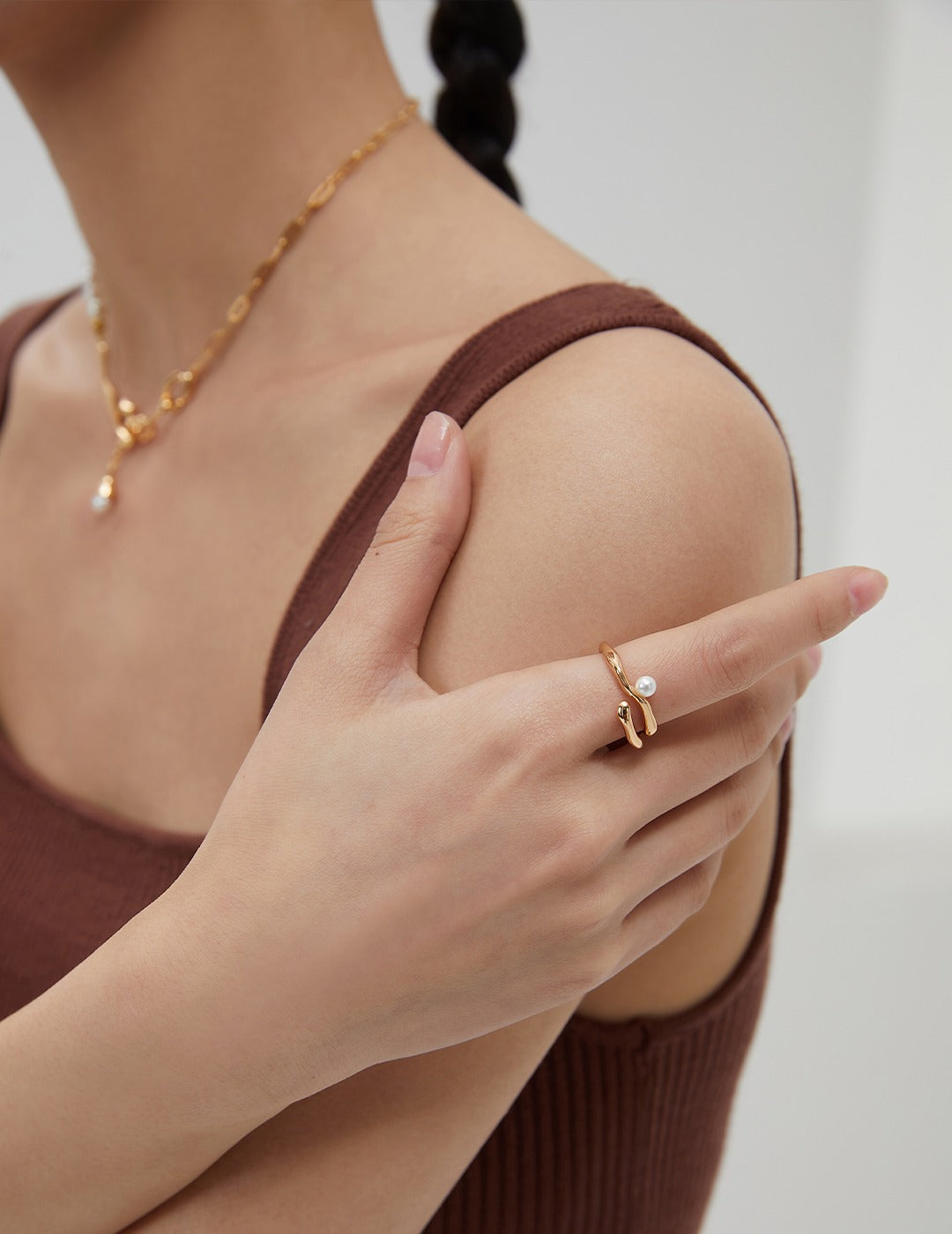 Sterling Silver Pearl Ring