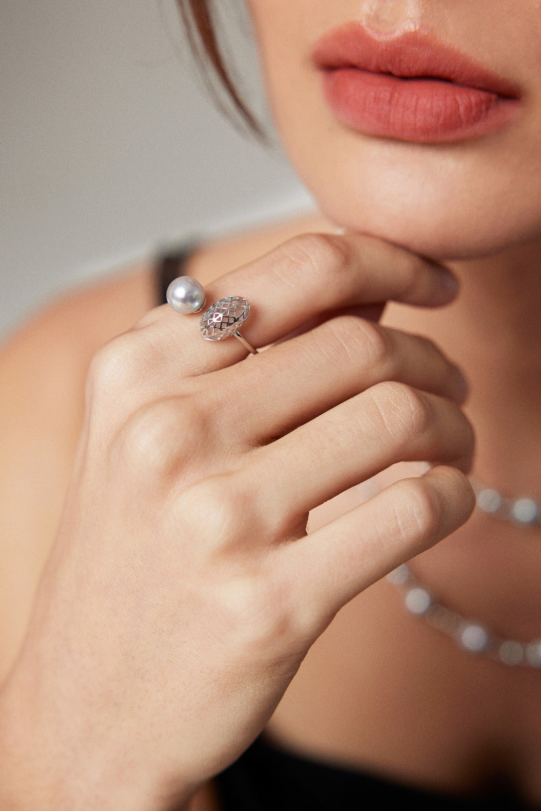 Akoya Salt Water Pearl Ring