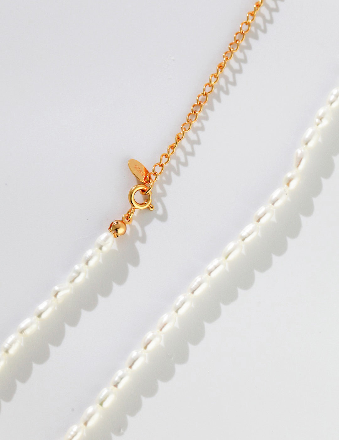 Rice Pearl Choker Necklace